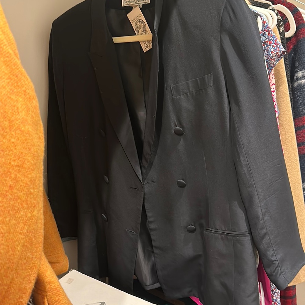 Vintage Silk Blazer
